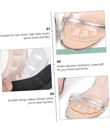 FRCOLOR 12 Pairs Non-Slip High Heel Stickers - Comfort Forefoot & Heel Cushions for Skid-Free Wear | Sweat Absorbent Flannel Pads - Buy Online on GoSupps.com