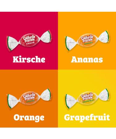 California Fruits 1000g Storage Pack - Juicy Filled Candy Assortment - 4 Delicious Varieties | International Shipping Available - Buy Online on GoSupps.com