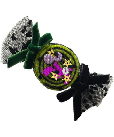 Limtula Gothic Hair Clip for Kids Cute Glittering Candy Side Clip Adult Hair Styling Accessories Halloween Theme Party Headdress Yellow candy hairpin - Buy Online on GoSupps.com