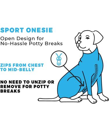 Shed Defender Sport Dog Onesie - Vet Approved Anxiety & Calming Bodysuit for Dogs | Hot Spot & Allergy Protection | Seen on Shark Tank - L (41-60 lbs) Heather Grey - Buy Online on GoSupps.com