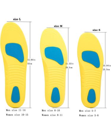 All-Day Arch Support Orthotic Insoles for Plantar Fasciitis & Flat Feet - Cushioning Comfort for Men & Women | Apricot Color (M: 8-10 / W: 8-11 - Buy Online on GoSupps.com