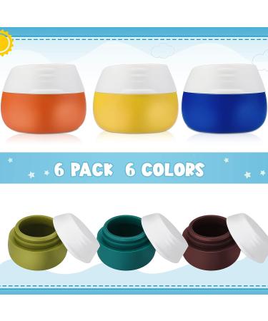 Nuogo 6 Pcs Silicone Travel Containers for Toiletries - Leak Proof Refillable Bottles & Jars - Portable Cosmetic Makeup Accessories (Fresh Colors) - Buy Online on GoSupps.com