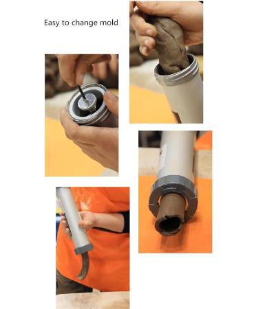 LEQH Clay Extruder Gun with 12 Molds - Multicolor Clay Extruder Tool - Buy Online on GoSupps.com