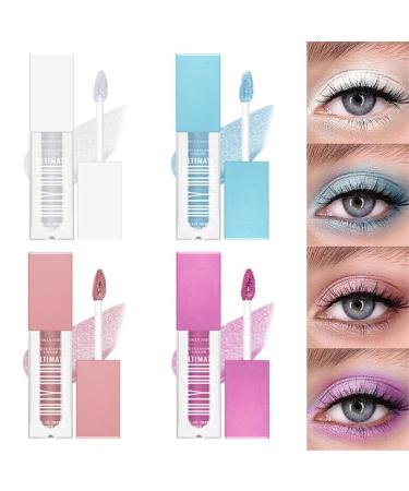 Buy Glitter Liquid Eyeshadow - Four-Color Pearlescent Sequins for Lasting Shine | International Shipping - Buy Online on GoSupps.com