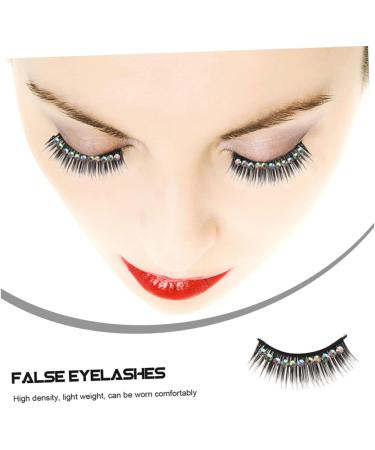 Ipetboom 10 Pairs Diamond False Eyelashes Exaggerated Eyelashes Cosplay Eyelash Realistic Eyelash Gems Eyelash Women Eyelash Long Fake Lash Performance Eyelash Artificial Lashes False Lash - Buy Online on GoSupps.com