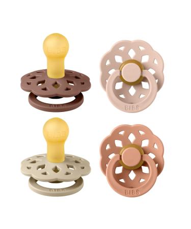 BIBSS Boheme Schnuller 4-pack.BPA-free cherry shape nipple.Natural rubber/latex made in Denmark.0-6 months (4-pack) Vanilla Mix Vanilla Mix 0-6 months (4-pack)