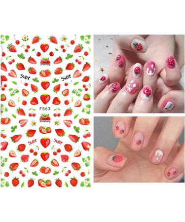 3D Self-Adhesive Nail Art Stickers - 6 Sheets Flamingo Flower Leaf Animal Seashell Fruit Design Summer Decals for Women - DIY Manicure Tips - Buy Online on GoSupps.com