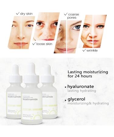 EHIOG niacinamide serum the ordinary Facial Serum Pore Reducer for Shrinking Enlarged Pores Hydrating Skin and Balancing Sebum Production for Women and Men (30ml) - Buy Online on GoSupps.com