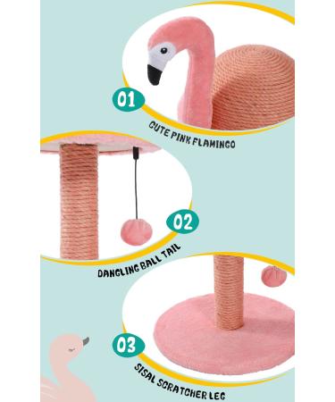 Petepela Cat Scratching Post - Interactive Toy Ball - Replacement Sisal Scratching Pole - Pink - Buy Online on GoSupps.com