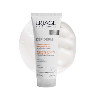 Uriage D piderm Brightening Cleansing Foaming Cream 100ml - Cleanses Unifies Illuminates Matte Complexion - Corrects and Prevents Dark Spots - Power of Mela-Technology & Vitamin C