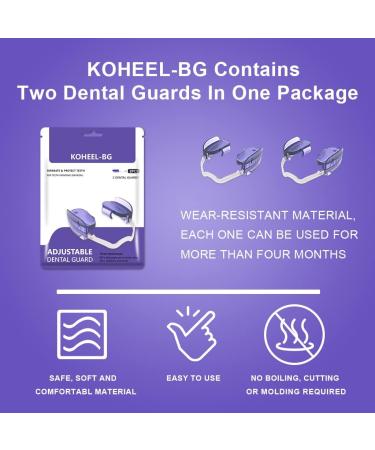 Koheel Adjustable Bite Rail for Bruxism | Teeth Grinding Relief - Portable 2-Piece Set for Moderate Use - Buy Online on GoSupps.com