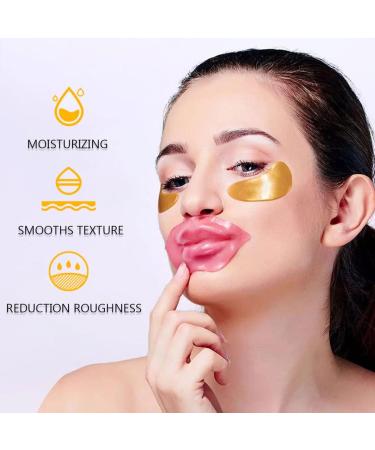 30 Pairs Lip & Eye Masks | 24K Gold Gel Collagen Pads for Moisturizing & Reducing Puffiness Dark Circles Wrinkles - Buy Online on GoSupps.com
