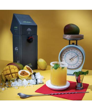 JuiceBox Syrup Light - 2L Makes 52L Ready-to-Drink Beverage | Vegan Sustainable Low-Calorie Mango-Passion Fruit - Buy Online on GoSupps.com