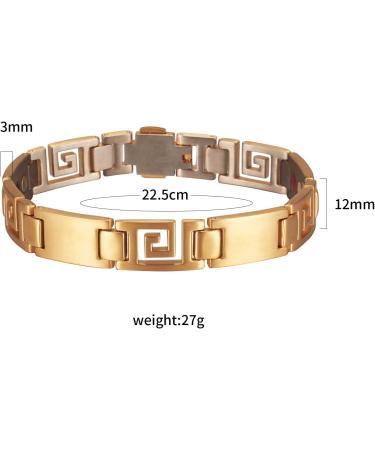 EnerMagiX Titanium Magnetic Bracelet for Men & Women - Stainless Steel Magnetic Bracelets for Father's Day Gift - Buy Online on GoSupps.com