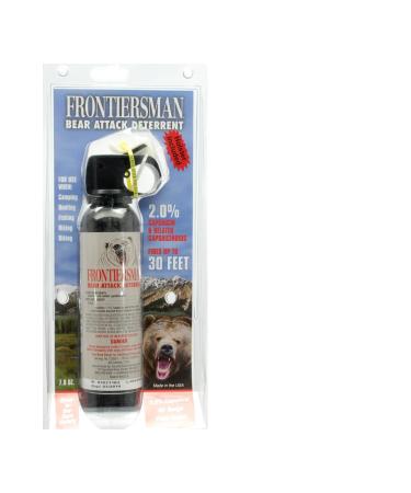 Frontiersman 30ft Bear Attack Deterrent Spray 7.9 OZ. W/ Belt Holster