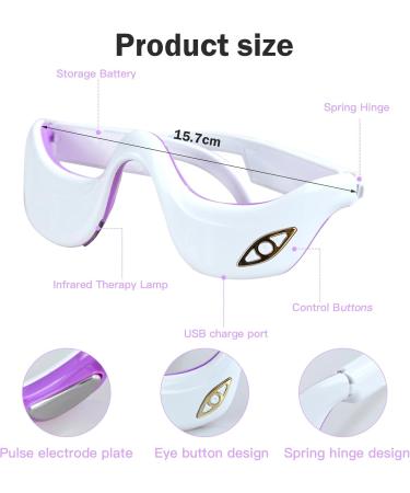 Best Eye Massager with Heat for Dark Circles & Eye Strain Relief | Fatigue-Busting Eye Care Device - Shop Internationally! - Buy Online on GoSupps.com