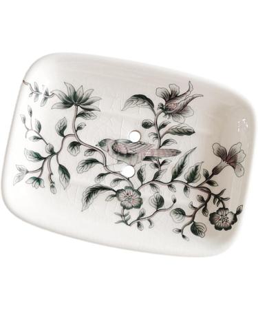 Amosfun 3pcs Ceramic Hand-painted Soap Dish Soap Holder Tank Storage Organizer Soap Container Soap Stand Soap Dishes for Bathroom Creative Soap Dish Bathroom Soap Dish White Ceramics Tray - Buy Online on GoSupps.com