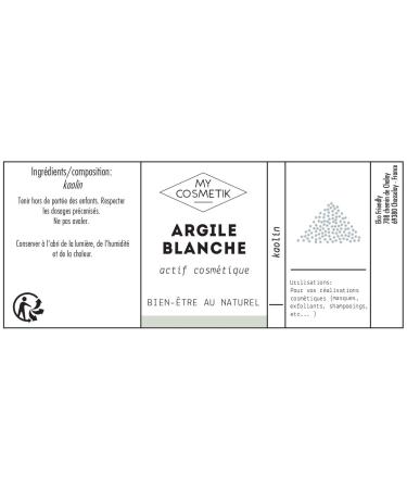 Buy MY COSMETIK White Clay 100g - Premium Natural Skin Care for Healthy Glow | International Shipping Available - Buy Online on GoSupps.com