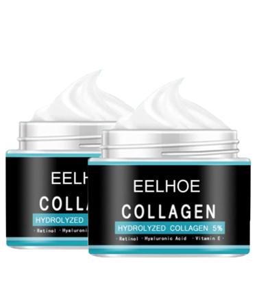 TTNC EELHOE Collagen Men's Anti-Aging Wrinkle Cream 50g Men's Face Moisturizer Cream Age Rewind Men's Wrinkle Cream Anti Aging Wrinkle Cream for Men Skin Firming and Tightening Lotion (2PCS)