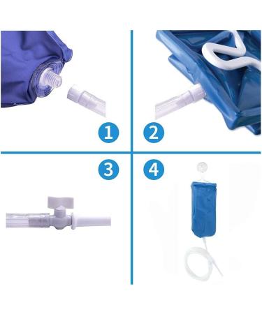 TopQuaFocus Enema Bag Kit - 2 Litre Home & Travel Coffee Enema Irrigator Set for Colon Cleaning - Men and Women - Buy Online on GoSupps.com