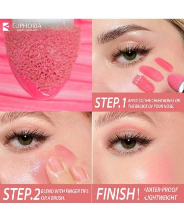 Euphoria Beauty Overload Liquid Blush - Long Wear Waterproof Cream Blush (102 Serenade) - Buy Online on GoSupps.com