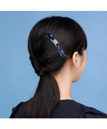 6 Pcs Tortoise Shell Acetate French Design Hair Barrettes for Women - Stylish Hair Clips - Buy Online on GoSupps.com
