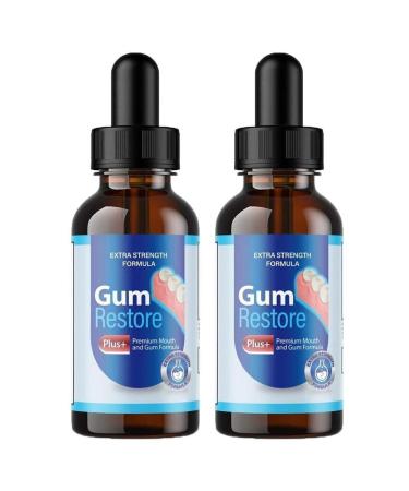 Sbyzm Gum Restore Liquid Drops Liquid For Gum Regrowth Restore Relief Natural Receding Relieves Drops For Tee Care S1V3 Bond Gums 2pcs