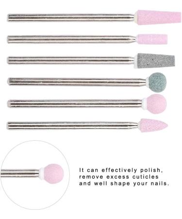 Stainless Steel Nail Drill Bit Set - 6Pcs Manicure Accessories for Nail Art - #5 - Buy Online on GoSupps.com