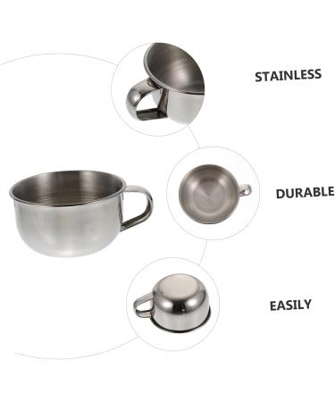 Shop Minkissy 7 Pcs Stainless Steel Shaving Soap Bowl Set - Wooden Man Soap Bubbles for a Superior Shaving Experience - Buy Online on GoSupps.com