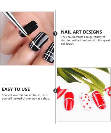 Shop Minkissy 3-Piece Nail Art Pen Set - DIY Manicure Brushes for Perfect Nail Designs | International Shipping - Buy Online on GoSupps.com