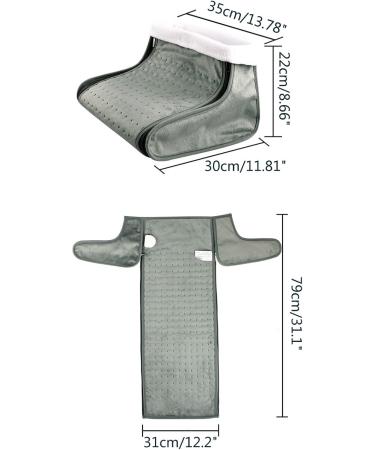 Shop Heated Foot Warmer | Washable Lining Winter Gift for Women - Gray Boot Warmer with US Plug - Buy Online on GoSupps.com