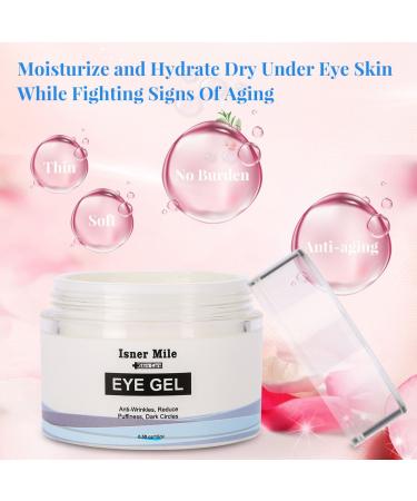 Advanced Anti-Aging Eye Gel Serum with Hyaluronic Acid - Reduce Puffiness, Dark Circles, Wrinkles, and Bags - Moisturizing Natural Cream with Peptides - Buy Online on GoSupps.com