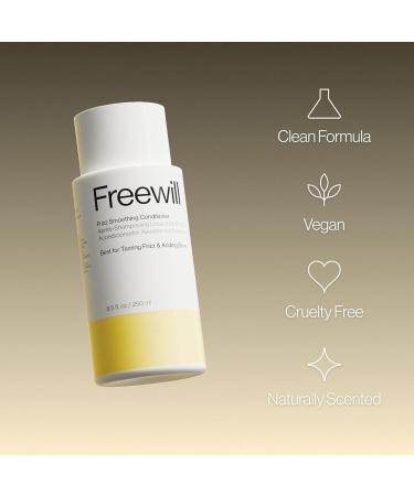 Freewill Frizz Smoothing Conditioner Helps with Frizz Control Hair Shine and Hair Hydration Hair Conditioner Tames Frizzy Hair and Flyaways for Smoother Hair 8.5 oz Anti-Frizz Conditioner - Buy Online on GoSupps.com
