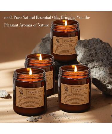 Premium Cedar Scented Candle | 8 oz Soy Candle for Holiday Gifts | 45 Hour Burn | Ideal Christmas Candles for Men | Shangri-La White Tea & Vanilla Aromas - Buy Online on GoSupps.com