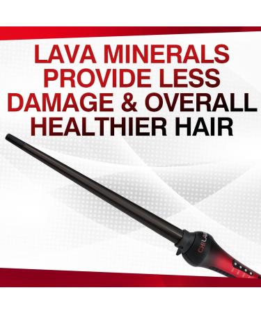 CHI Lava Tapered Hairstyling Wand - Versatile Curling Iron for Medium & Long Hair - Flawless Curls with Lower Temperature - 3/8 to 3/4 Barrel - Buy Online on GoSupps.com
