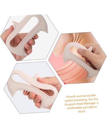 Tovinanna 5-in-1 Acupuncture Massage Device | Silicone Hand & Neck Massager Guasha Tool & Peeling Brush for Spa Relaxation - Buy Online on GoSupps.com