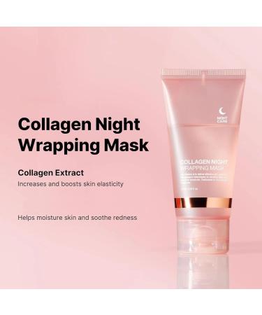 Collagen Overnight Wrapping Peel Off Facial Mask - Hydrating Reduces Fine Lines & Blackheads - International Shipping Available - Buy Online on GoSupps.com