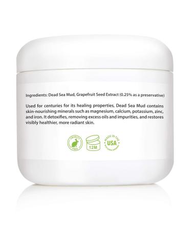 Buy Amara Beauty Dead Sea Mud Mask - Pure Detoxifying Mud for Face & Body - 8 oz | Nourish & Restore Healthy Skin - Buy Online on GoSupps.com