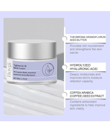 Neck Firming Cream | Anti-Aging Lift & Tighten | Moisturizing Cream for Wrinkles & Sagging Skin - 1.76 oz - Buy Online on GoSupps.com