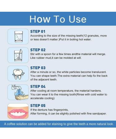 Brigtviee Moldable False Teeth - Temporary Dental Repair Kit for Missing & Broken Teeth | 60g Prosthesis Solution - Buy Online on GoSupps.com