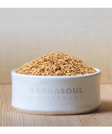 Terrasoul Superfoods Organic Golden Flax Seeds 4 lbs (2 Pack) - High Fiber, Protein & Omega Fats (Pack of 2) - Buy Online on GoSupps.com