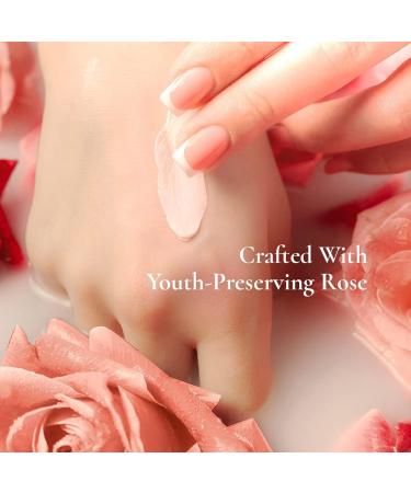 Gya Labs Rose Hand Cream (60ml) Moisturizing For Dry Hands & Cracked Skin - Enriched with Shea Butter & Pure Rose Oil - Travel-sized & Good For Holiday Gifts - Buy Online on GoSupps.com