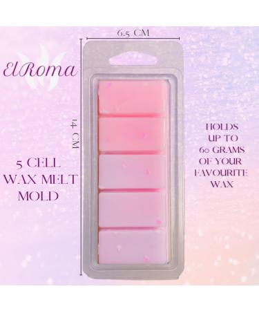 ElRoma 50 Pack Wax Melt Containers Clamshells - Clear DIY Wax Melt Molds - Buy Online on GoSupps.com