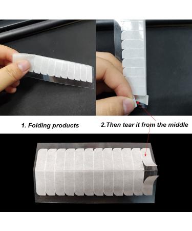 180 Pieces Hair Extension Tape Tabs Double Sided Replacement Tape for Hair Extensions Double Sided Extension Tapes Tape Extension Replacement Tape with Rat Tail Comb White (White) - Buy Online on GoSupps.com