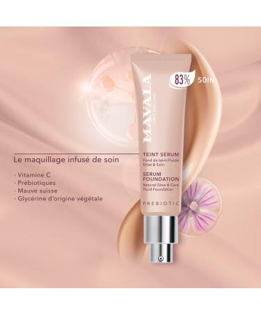  MAVALA MAVALA | Complexion Fluid Foundation Serum - Very Dark 30ml Radiance and Care Semi-Matte Natural Finish - Buy Online on GoSupps.com