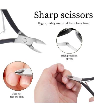 4 in 1 Adjustable Acrylic Nail Clipper for Acrylic Nails - Stainless Steel Trimmer for Salon & Home Nail Art - Black - Buy Online on GoSupps.com