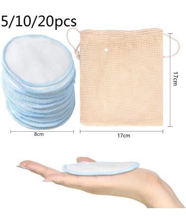 Buy Gofidine Washable Makeup Remover Pads - 20PC Bamboo Cotton Beauty Tools (Reusable & Eco-Friendly) - Buy Online on GoSupps.com