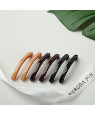 Aurora Pin Hair Barrettes Clips Set - 18 Colored Pieces - Made in Korea - For Girls & Women with Thin to Medium Hair - Buy Online on GoSupps.com