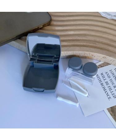 4 Pack Portable Contact Lens Cases - Travel Eye Contacts Kit with Tweezers & Solution Bottle - Assorted Colors for Daily Use - Buy Online on GoSupps.com