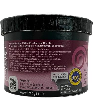  Trad y Sel TRAD Y SEL Fleur de Sel de Gu rande 125g - Buy Online on GoSupps.com